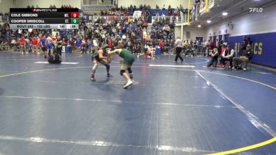 152 lbs Consy 4 - Cole Gibbons, Mt. Lebanon vs Cooper Driscoll, St. Edward-OH