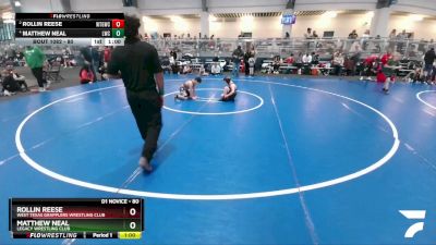 80 lbs Round 2 - Rollin Reese, West Texas Grapplers Wrestling Club vs Matthew Neal, Legacy Wrestling Club