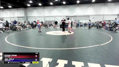 120 lbs Placement Matches (16 Team) - Ethan Timar, Ohio Red vs Ben Ziola, Nebraska