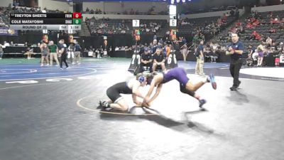 165 lbs Round Of 32 - Treyton Sheets, Frontier (CS) vs Cole Matayoshi, Shasta (NS)