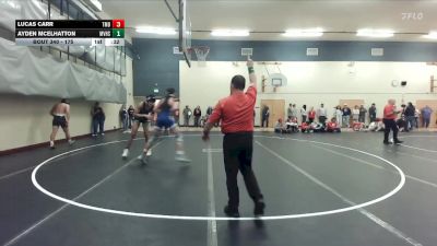 175 lbs Cons. Round 3 - Lucas Carr, Timberline High School vs Ayden McElhatton, Mountain View High School