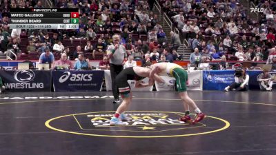 114 lbs Semifinal - Mateo Gallegos, DuBois vs Thunder Beard, Central Dauphin