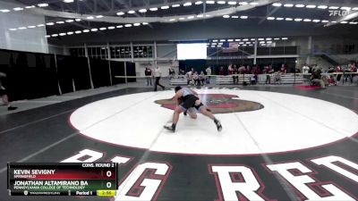 157 lbs Cons. Round 2 - Jonathan Altamirano Bautista, Pennsylvania College Of Technology vs Kevin Sevigny, Springfield