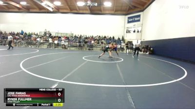 157 lbs Semifinal - Jose Farias, Cal State Bakersfield vs Ryker Fullmer, Utah Valley