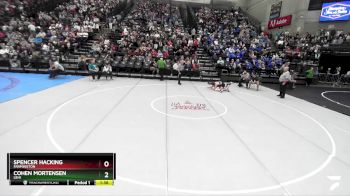 132 lbs Cons. Round 1 - Spencer Hacking, Farmington vs Cohen Mortensen, Lehi