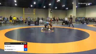 65 kg Quarterfinal - Anthony Ferrari, Cowboy Wrestling Club vs Bryce Andonian, Southeast RTC, Inc