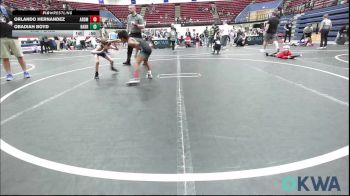 52-55 lbs 3rd Place - Orlando Hernandez, ARDMORE TAKEDOWN CLUB vs Obadiah Boyd, Harrah