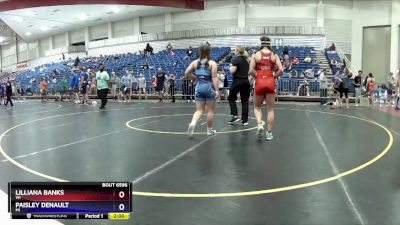 136 lbs Semifinal - Lilliana Banks, WI vs Paisley DeNault, MI