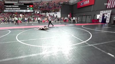 115 lbs Semifinal - Cillian Vroman, B.A.M Training Center vs Sawyer Huffman, Wittenberg-Birnamwood