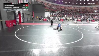 125 lbs Cons. Round 5 - Nicholas Ledbetter, Nicolet Knights Wrestling Club vs Tate Lindner, Iowa-Grant Wrestling Club