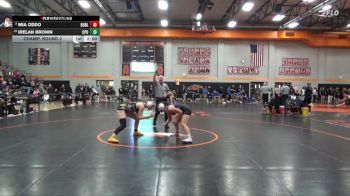 140 lbs Champ. Round 2 - Irelan Brown, Center Point-Urbana vs Mia Oddo, Burlington