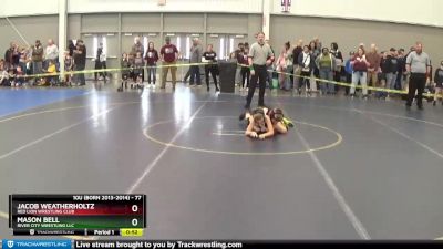 77 lbs Champ. Round 1 - Jacob Weatherholtz, Red Lion Wrestling Club vs Mason Bell, River City Wrestling LLC