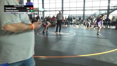 145 lbs Round 4 - Blake Clark, North Liberty Wrestling Club vs Braxton White, Trojan Warrior Elite