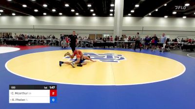 100 lbs 1/2 Final - Cooper Mcarthur, Ga vs Rj Phelan, Fl