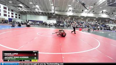 141 lbs Cons. Round 1 - Anthony Perez-Guerrero, Southern Oregon vs Manuel Lopez, Simpson (Calif.)