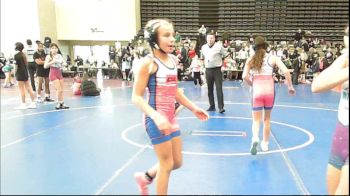 95 lbs Rr Rnd 2 - Ella Ages, ICWL Lady Bruisers vs Abigail Neidig, MGW Black Widows - Girls