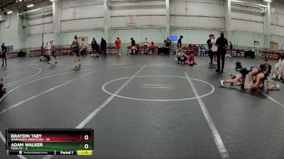 100 lbs Round 7 (8 Team) - Braydin Taby, Warhawks Wrestling vs Adam Walker, Team GT