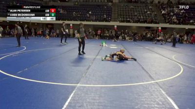55 lbs Semifinal - Coen McDonough, ANML vs Alan Petersen, American Outlaws Wrestling