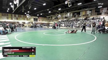132 lbs Cons. Round 1 - Mario Calderon, Central East vs Daymian At, Chino