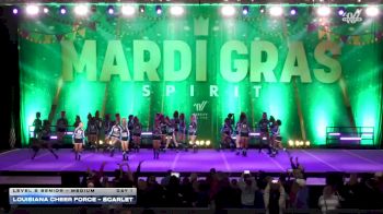 Louisiana Cheer Force - Scarlet [2026 L2 Senior - Medium Day 1] 2026 Mardi Gras Grand Nationals