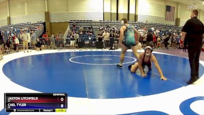 165 lbs Semifinal - Jaxton Litchfield, IN vs Cael Tyler, MI