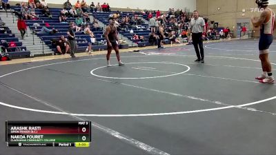 174 lbs Champ. Round 2 - Nakoa Fouret, Clackamas Community College vs Arashk Rasti, Simon Fraser (B.C.)