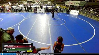 70 lbs Quarterfinal - Emma Juarez, Total Kaos Wrestling Club vs Kylee Cronan, California