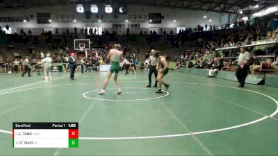 145 lbs Semifinal - Jack Todd, Pendleton Heights vs Ike O`Neill, Westfield