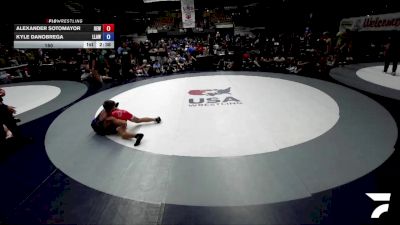 150 lbs Alexander Sotomayor, IEWA - Inland Empire Wrestling Association vs Kyle DaNobrega, LAWA - Los Angles Wrestling Association