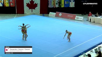Tessarolo / Ceconi / Ceconi - Group, Oakville Gymnastics Club - 2019 Canadian Gymnastics Championships - Acro