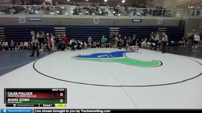 100 lbs Quarterfinal - Caleb Pollock, Middleton Wrestling Club vs Bowdi Szabo, Silver Valley