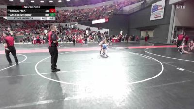 95 lbs Cons. Round 4 - Aria Sleznikow, Marshfield vs Stella Fick, Askren Wrestling Academy