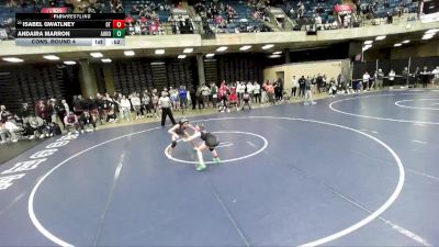 100 lbs Cons. Round 4 - Isabel Gwatlney, Ottawa Township vs Andaira Marron, Unattached