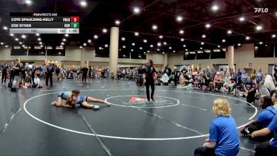 120 lbs Round 3 (4 Team) - Cote Spaulding-Kelly, Patriots WC Red vs Zoe Sykes, NC National Team