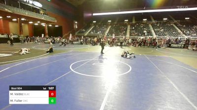 61 lbs Round Of 32 - Maverick Valdez, Black Fox Wrestling Academy vs Micah Fuller, Cwc