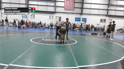 126 lbs Allday - Kenton Wesby, WILLIAMSBURG WRESTLING CLUB vs Cadence Brower, PINECREST