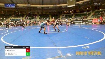 125 lbs Round Of 32 - Carsten Cagle, Harrah Little League Wrestling vs Mario DiBella, NFWA