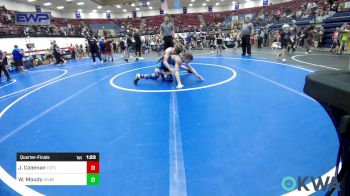 76 lbs Quarterfinal - Jasper Coleman, Tuttle Elite Wrestling Club vs Wheston Moudy, Division Bell Wrestling