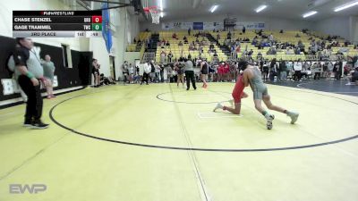 86-92 lbs 3rd Place - Chase Stenzel, Grove vs Gage Trammel, Tahlequah Wrestling Club