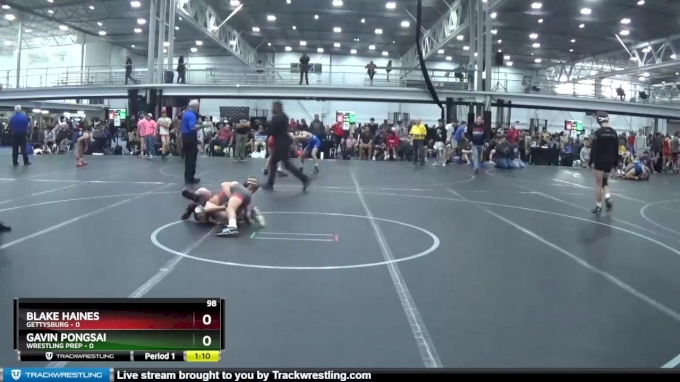 98 lbs Round 3 (4 Team) - Blake Haines, Gettysburg vs Gavin Pongsai ...