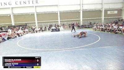 120 lbs Round 3 (8 Team) - Kaleb Blackner, Utah Gold vs Logan Schad, Wisconsin