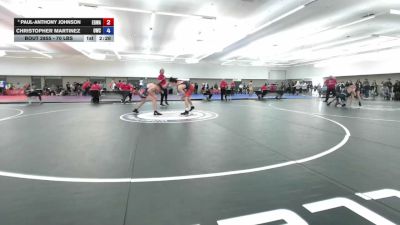 70 lbs Cons. Quarters - Paul-Anthony Johnson, Elk Grove Wrestling Academy vs Christopher Martinez, Overtime Wrestling Club