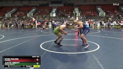 200 lbs Round 2 - Austin Abbott, Prairie Heights vs Kyhis Malone, Corunna