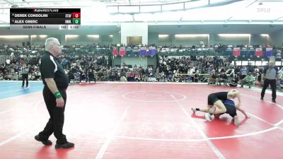 126 lbs Semifinal - Derek Consolini, Stafford vs Alex Oberc, New Milford