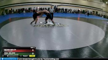 285 lbs Cons. Round 2 - Mike Nelson, Mott Community College vs Devan Welch, Hiram College