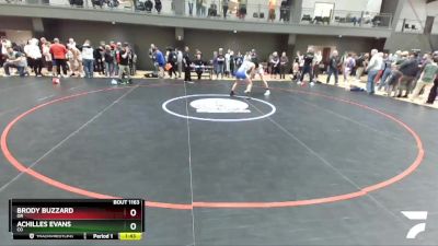 160 lbs Quarterfinal - Brody Buzzard, OR vs Achilles Evans, CO