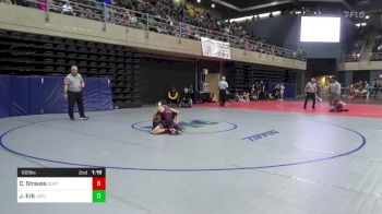 100 lbs Round Of 16 - Cade Strauss, Northampton vs Jacob Erb, Leechburg