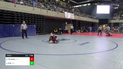 100 lbs Round Of 16 - Cade Strauss, Northampton vs Jacob Erb, Leechburg