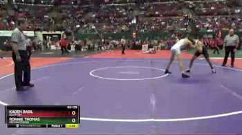 D3-175 lbs Quarterfinal - Ronnie Thomas, Mechanicsburg vs Kaden Basil, Bluffton