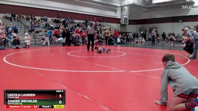 31-32 lbs Round 2 - Lincoln Laursen, Clear Lake vs Zander Wechsler, Whiteland WC